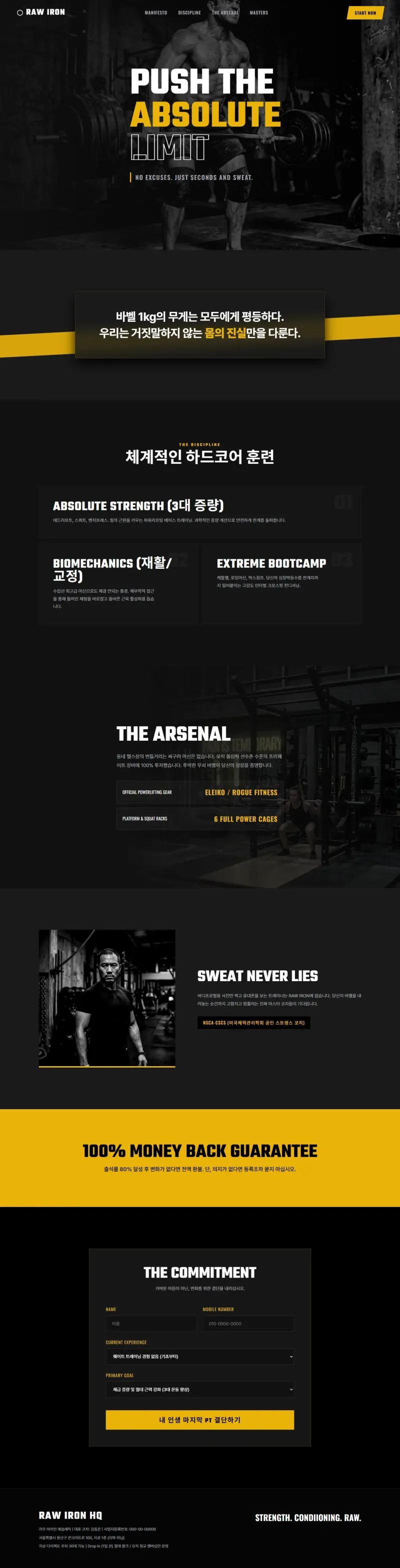 SWEAT NEVER LIES